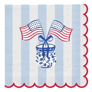 Cocktail Napkin - American Stripes