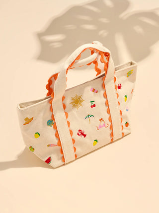 Summer Icons Mini Tote - Natural