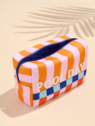 Pool Day Oversized Zip Pouch