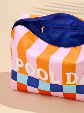 Pool Day Oversized Zip Pouch