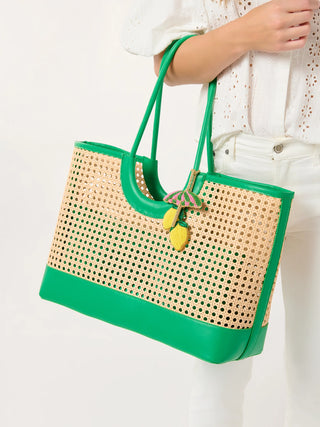 Beaded Bag Charm - Lemon Umbrella