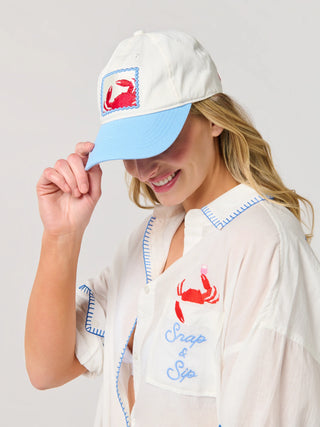 Crab Ball Cap - White