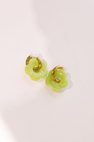 Color Me Daisy Hoop Earring