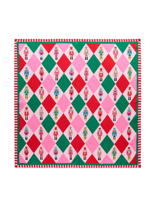 Festive Nutcracker Square Scarf - Multi