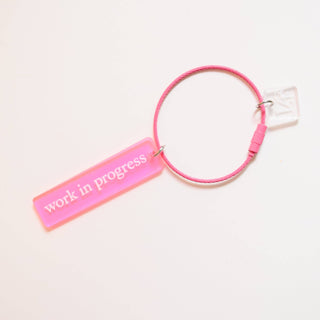 'Work In Progress' Thread Ring: Pink