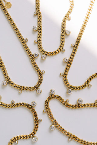 Chloe Cuban Crystal Necklace