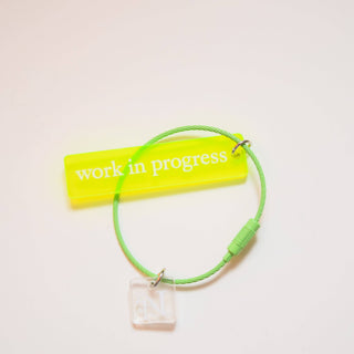 'Work In Progress' Thread Ring: Pink