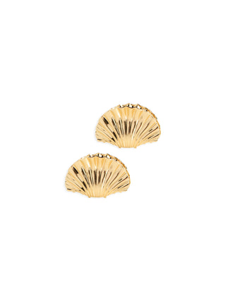 Set Of Two - Shell Claw Clip - Gold