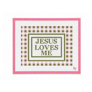 Jesus Loves Me Needlepoint Canvas