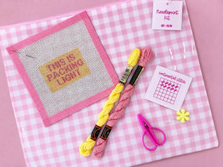 Packing Light Luggage Tag Needlepoint Kit