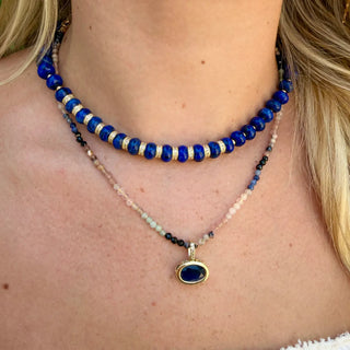 Tyson Beaded Necklace - Black