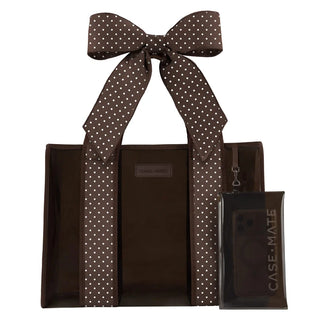 Case-Mate Chocolate Polka Dot Jelly Tote Bag