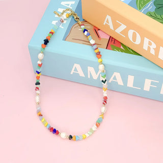 Treasure Jewels: Crystal Flora Necklace - Multi