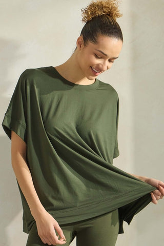 Comfort Crew Top - Dark Olive