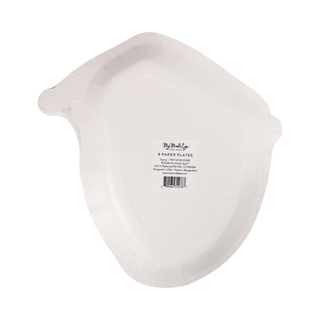 HOH1340 - Red and Pink Santa Shaped Paper Plates