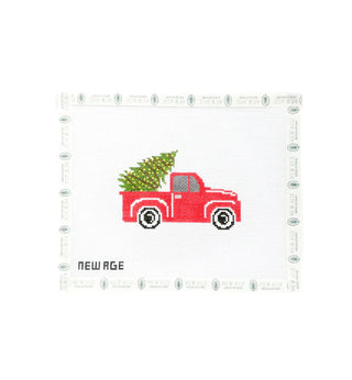 Christmas Truck Needlepoint Canvas