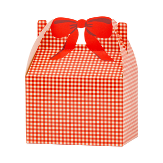 CCH1307 - Red Gingham Christmas Gable Treat Boxes
