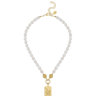 Bird Bam Mahjong Pearl Necklace
