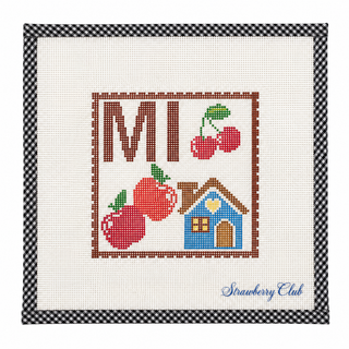 Michigan Stamp Canvas