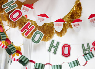 HOH1303 - Ho Ho Ho Santa Paper Banner Set