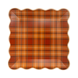 AUT1341 - Autumn Plaid Paper Plates