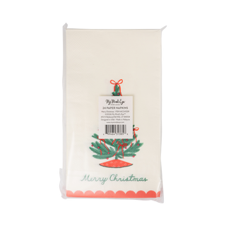 CCH1339 - Merry Christmas Tree Paper Dinner Napkins