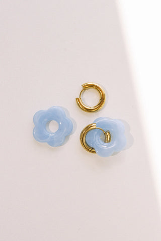 Color Me Daisy Hoop Earring