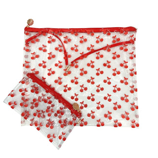 PVC + Project Bag - Cherry Tiny
