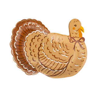 HRV1340 - Harvest Turkey Shaped Paper Plates