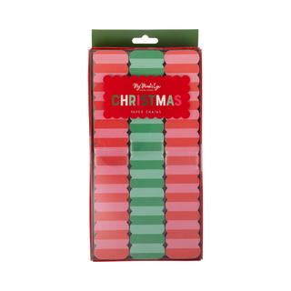 HOH1315 - Red, Pink and Green 20ft Christmas Paper Chains