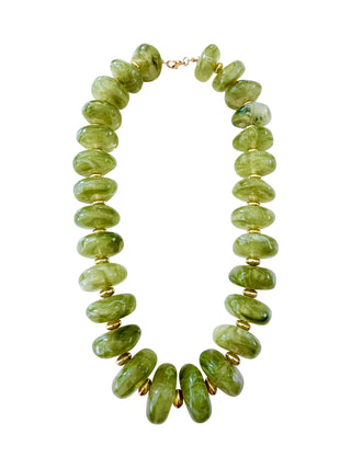 Randi Beaded Necklace - Chartreuse