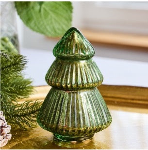 Tree Candle - 5 Inch - Green Mercury