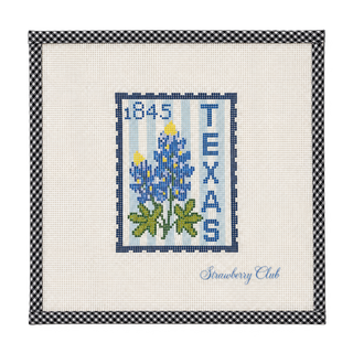 Texas Bluebonnet Stamp Canvas