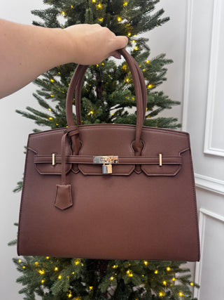 DOORBUSTER: The Emilia Tote Set - Brown