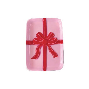Appetizer Plate Wrapped in Cheer Pink