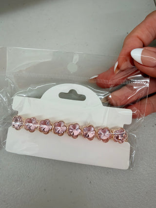 Bethany Gold Bracelet - Pink