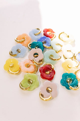 Color Me Daisy Hoop Earring