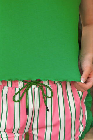 Jess Lea: Banks Basic Lettuce Tank- Green