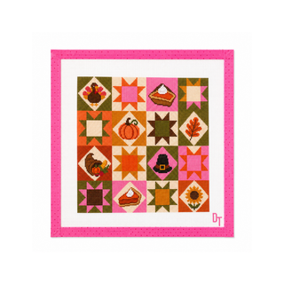 Stitchful & Thankful Needlepoint Canvas: Canvas Only