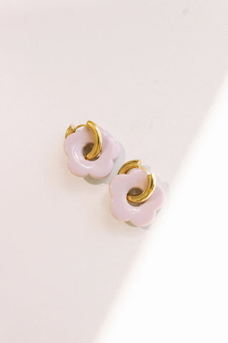 Color Me Daisy Hoop Earring