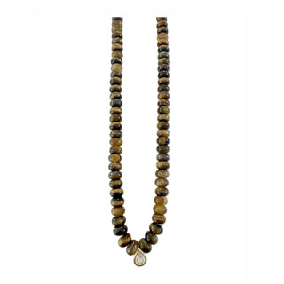 Dori Beaded Necklace - Tigers  Eye