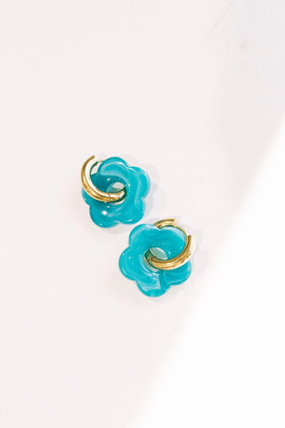 Color Me Daisy Hoop Earring