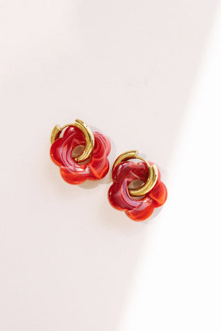 Color Me Daisy Hoop Earring