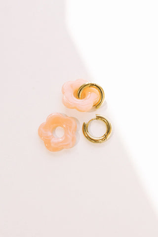 Color Me Daisy Hoop Earring