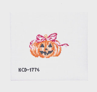 Pumpkin with Pink Bow