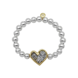 Kristal Abundant Heart Stretch Bracelet