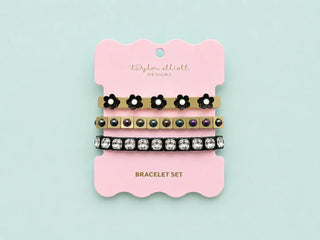 Poppy Black Bracelet Set