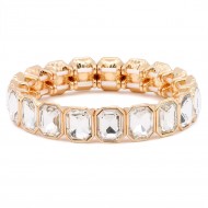 Meredith Gold Bracelet - Crystal