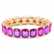 Meredith Gold Bracelet - Ruby