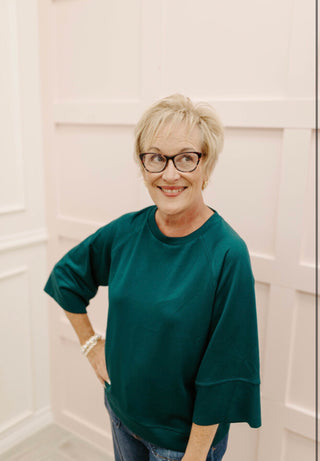 The Palmer Top - Teal